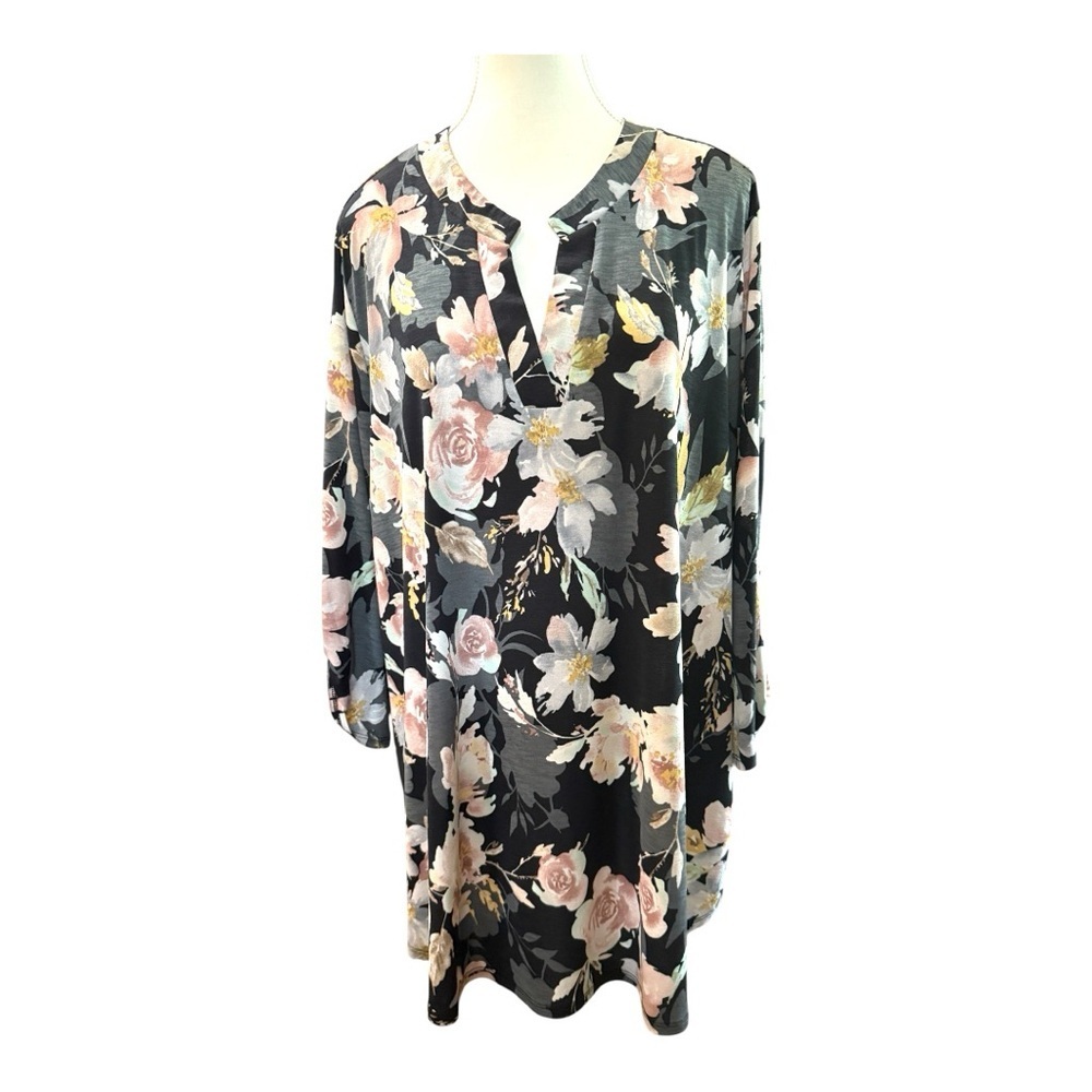 Dear Scarlett Floral Long Sleeve Blouse – Size 2X